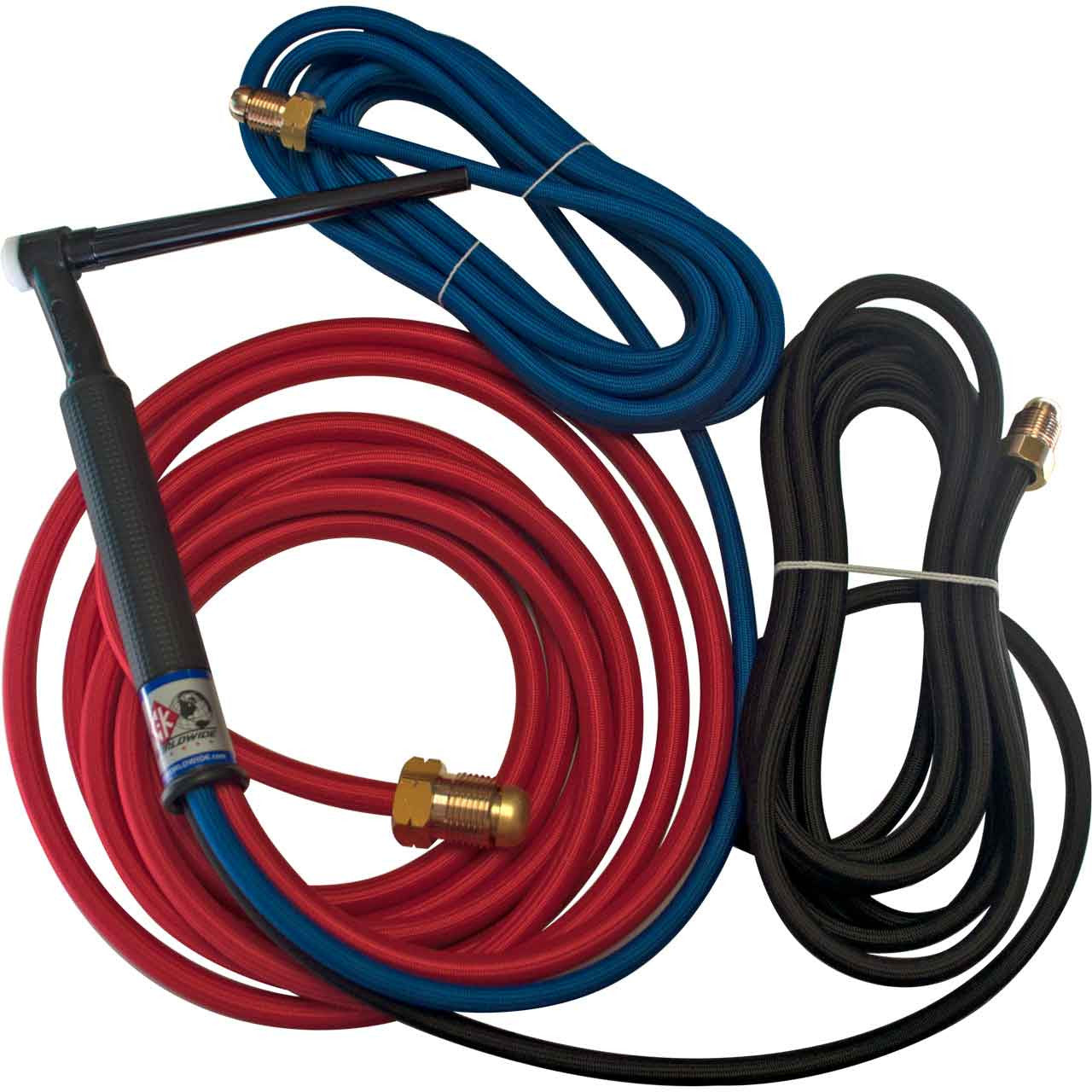 CK WORLDWIDE CK230 Water Cooled TIG Torch Kit, Flex, 300A, 12.5', Super-Flex, CK2312SF
